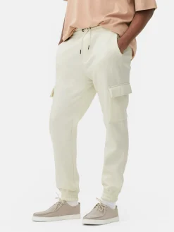 Jogginghosen|Primark Jogginghose Mit Cargotaschen Und Bündchen Ecrufarben