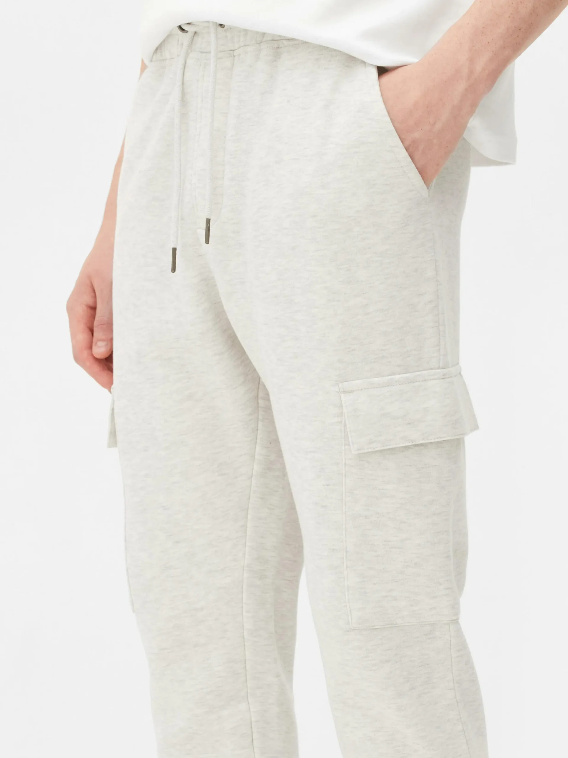 Jogginghosen|Primark Jogginghose Mit Cargotaschen Und Bündchen Grau