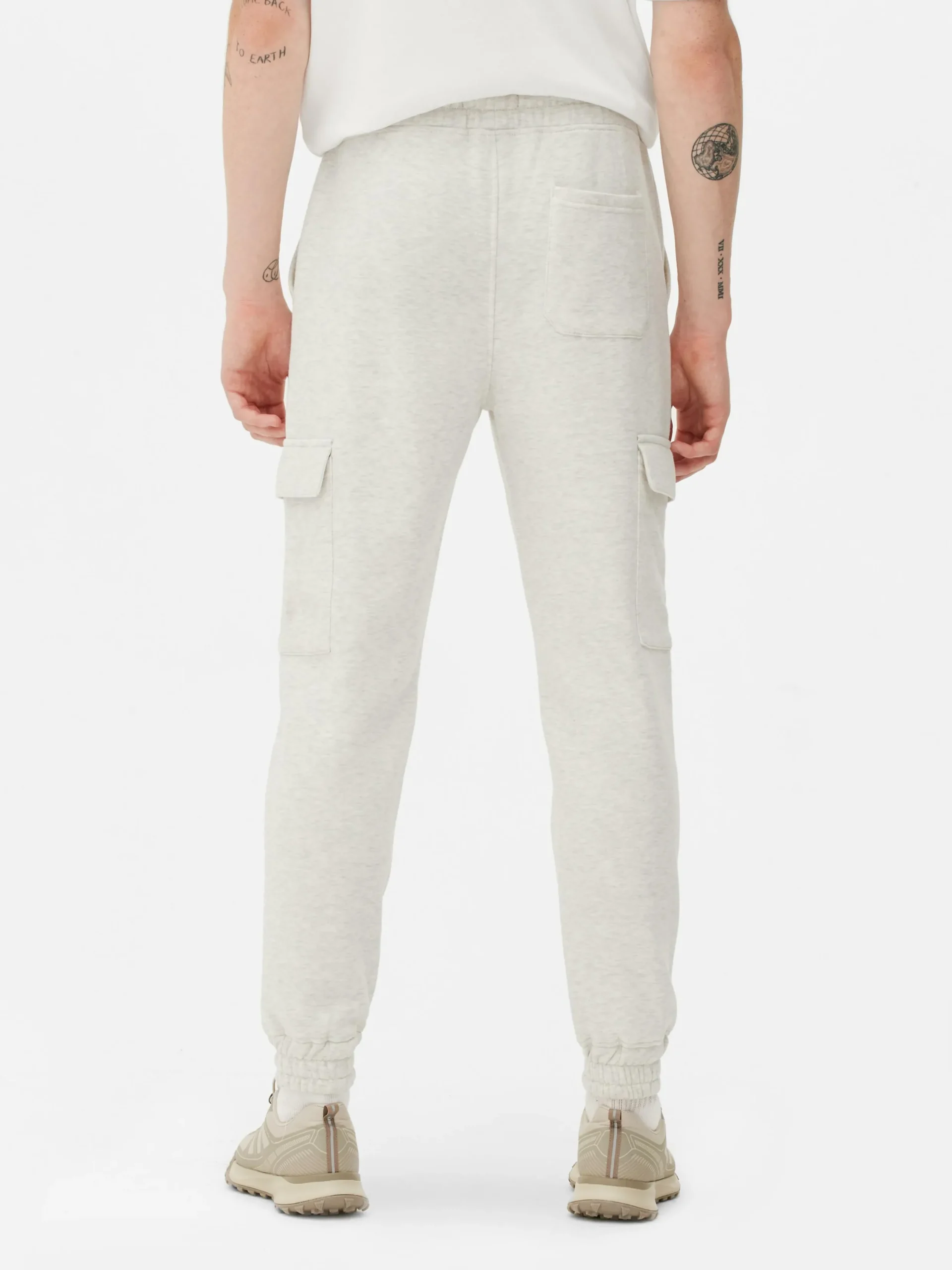 Jogginghosen|Primark Jogginghose Mit Cargotaschen Und Bündchen Grau