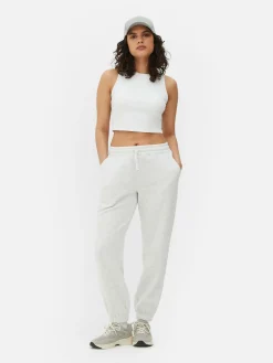 Jogginghosen|Primark Jogginghose Mit Kordelzug Und Bündchen Grau meliert