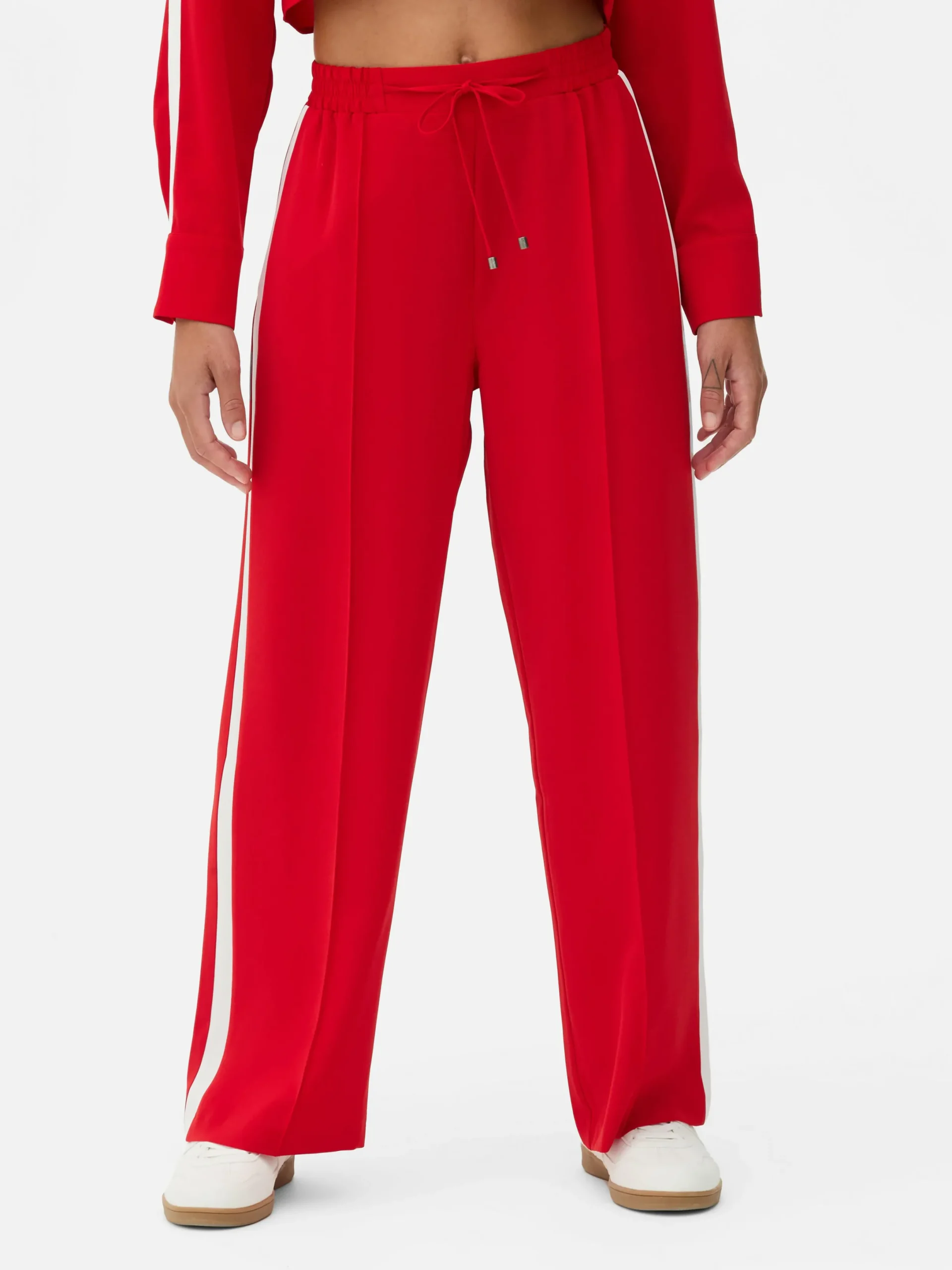 Jogginghosen|Primark Jogginghose Mit Seitenstreifen Rot