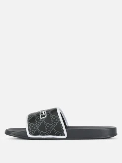Sportbekleidung|Sandalen Und Badeschuhe|Primark „Kappa X “ Badelatschen Schwarz