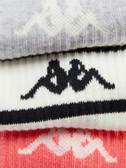Socken|Primark „Kappa X “ Crew-Socken, 3er-Pack Hellrot
