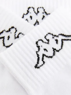 Sportbekleidung|Socken|Primark „Kappa X “ Crew-Socken In Viertellänge, 3er-Pack Weiß