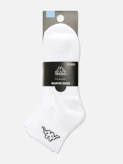 Sportbekleidung|Socken|Primark „Kappa X “ Crew-Socken In Viertellänge, 3er-Pack Weiß