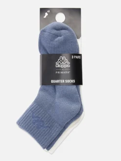 Socken|Primark „Kappa X “ Crew-Socken In Viertellänge, 3er-Pack Marineblau