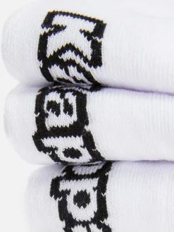 Socken|Primark „Kappa X “ Crew-Socken, 3er-Pack Weiß