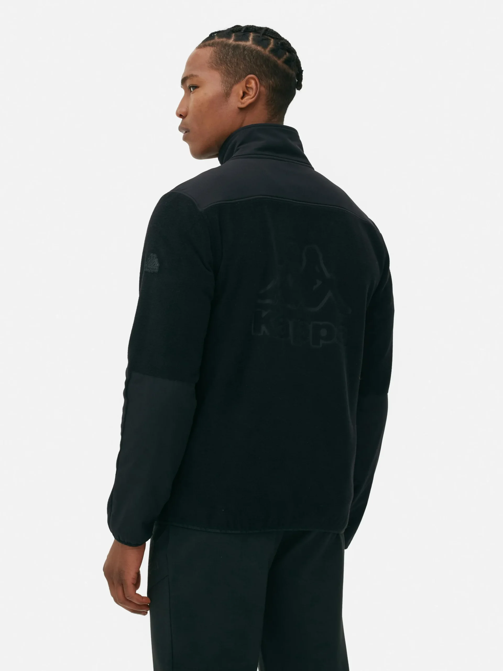 Jacken Und Mäntel|Sportbekleidung|Primark „Kappa X “ Fleece-Jacke Mit Reißverschluss Schwarz