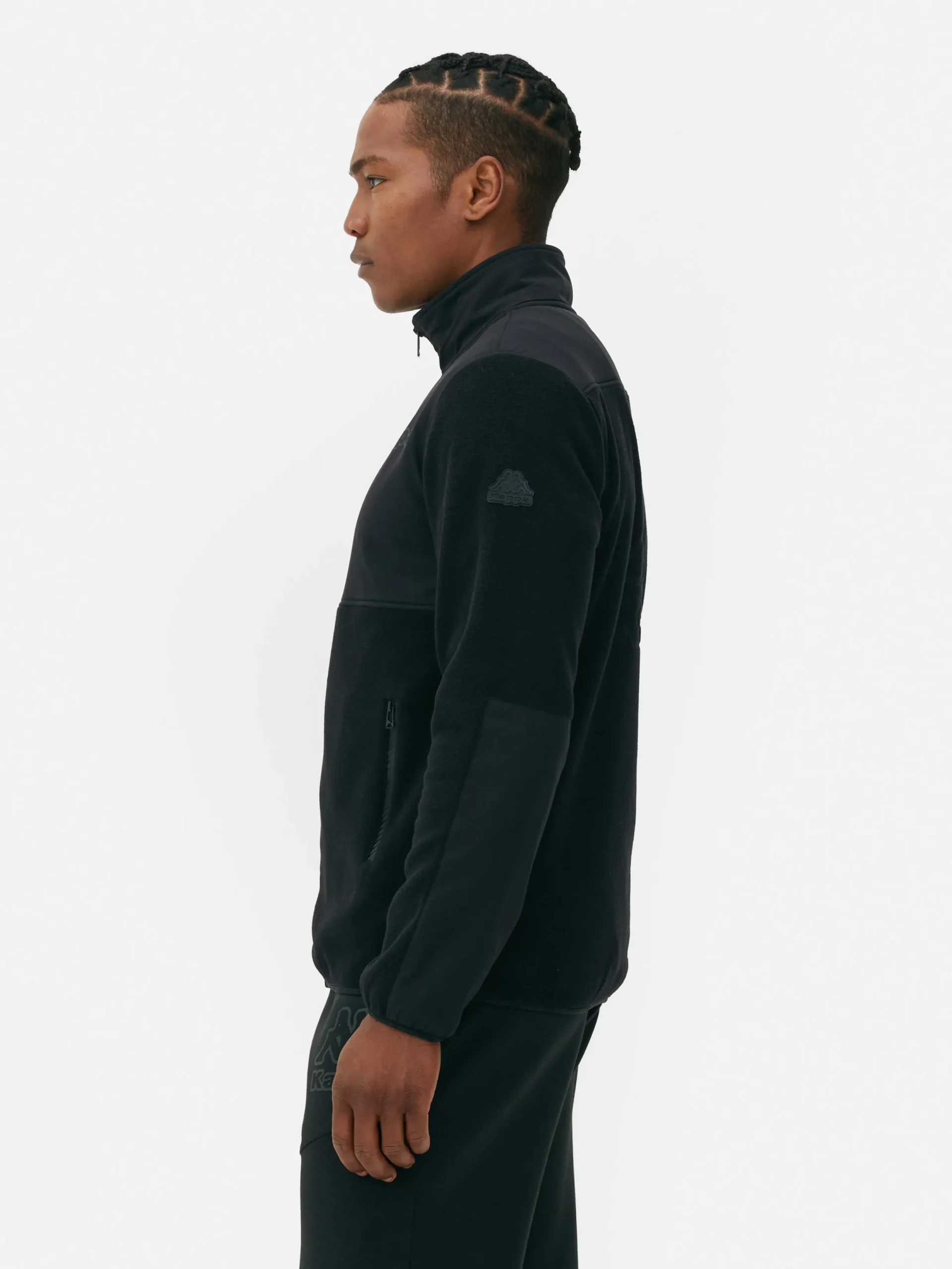 Jacken Und Mäntel|Sportbekleidung|Primark „Kappa X “ Fleece-Jacke Mit Reißverschluss Schwarz