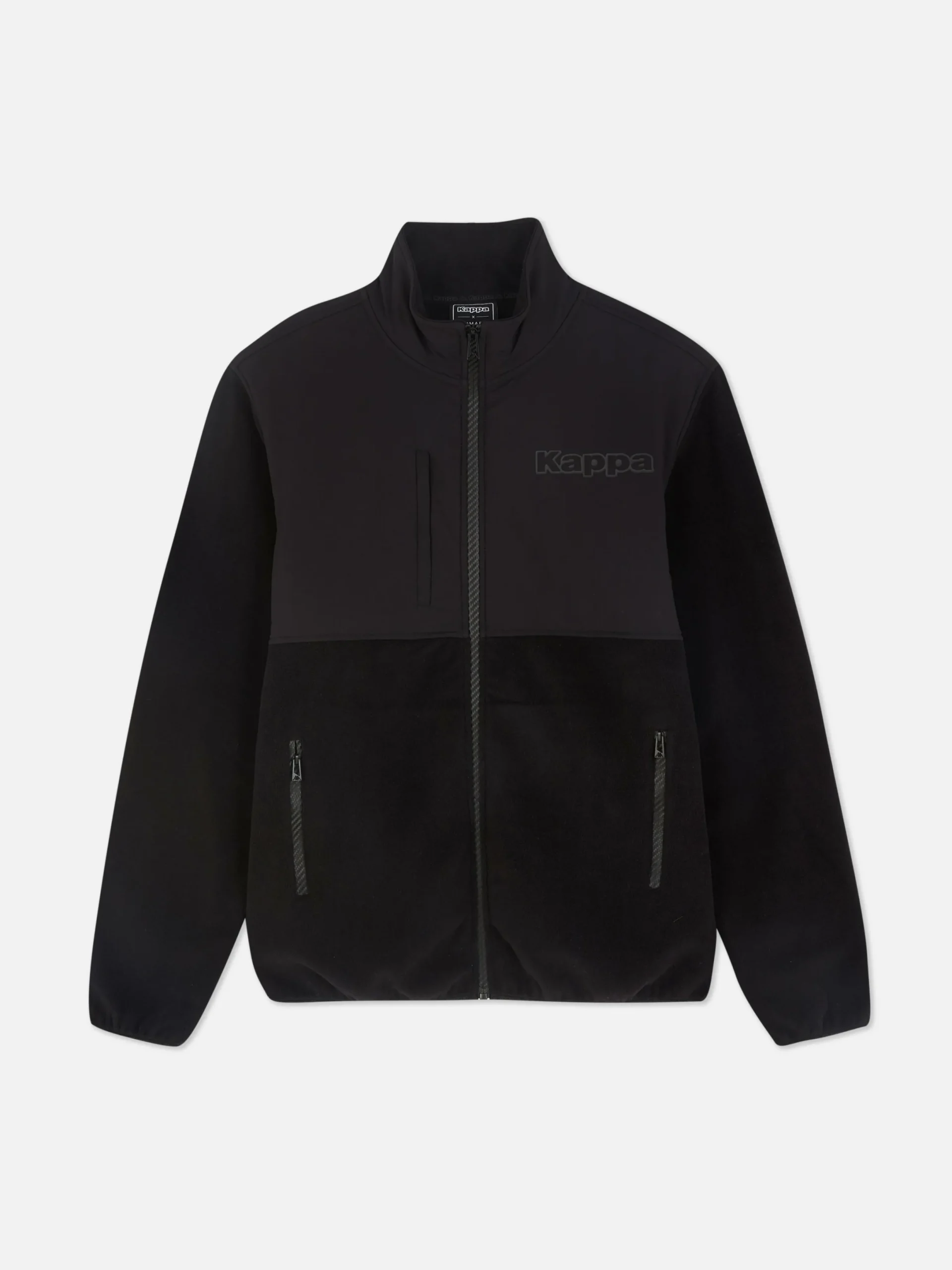 Jacken Und Mäntel|Sportbekleidung|Primark „Kappa X “ Fleece-Jacke Mit Reißverschluss Schwarz
