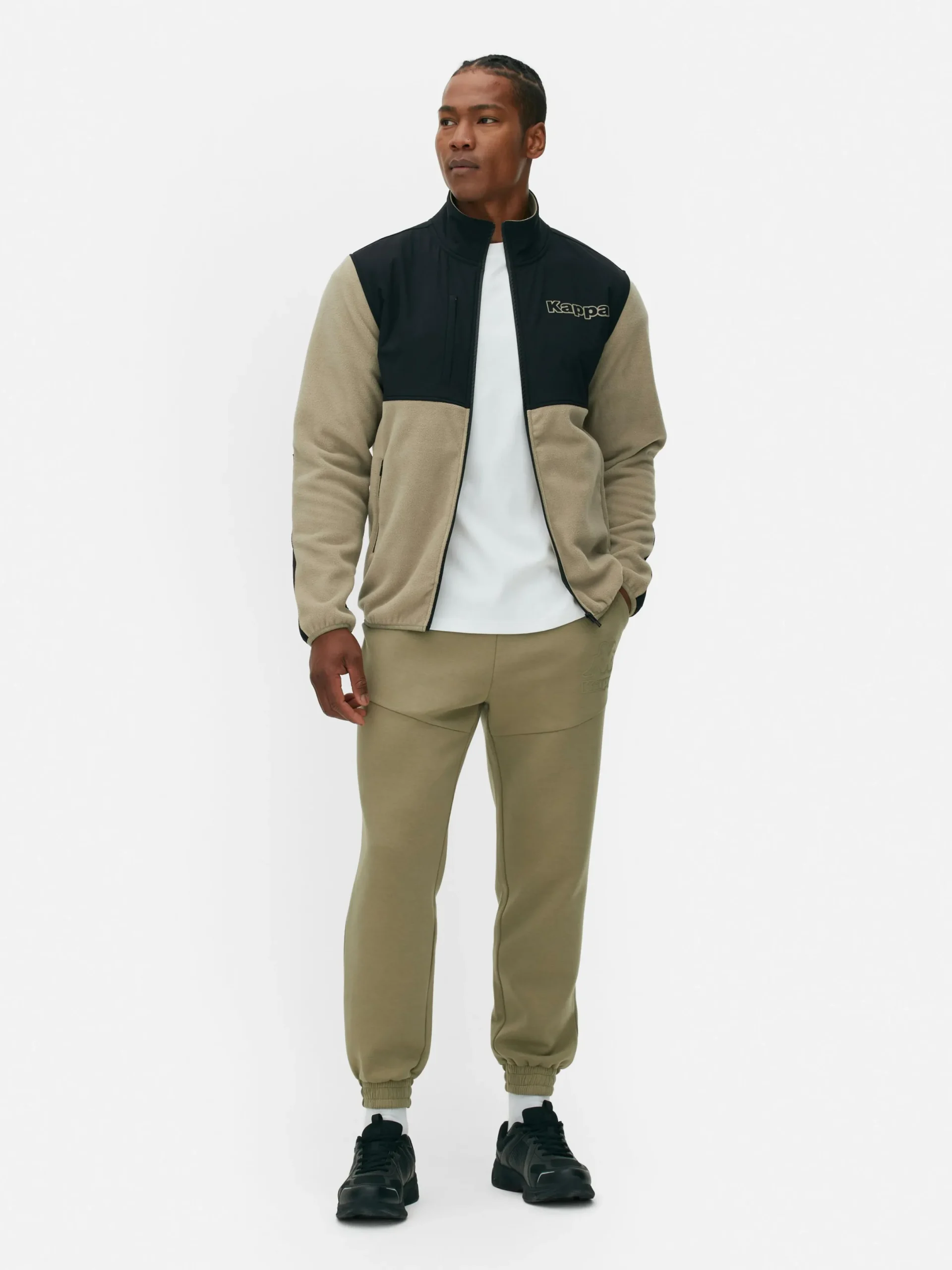Jacken Und Mäntel|Sportbekleidung|Primark „Kappa X “ Fleece-Jacke Mit Reißverschluss Oliv