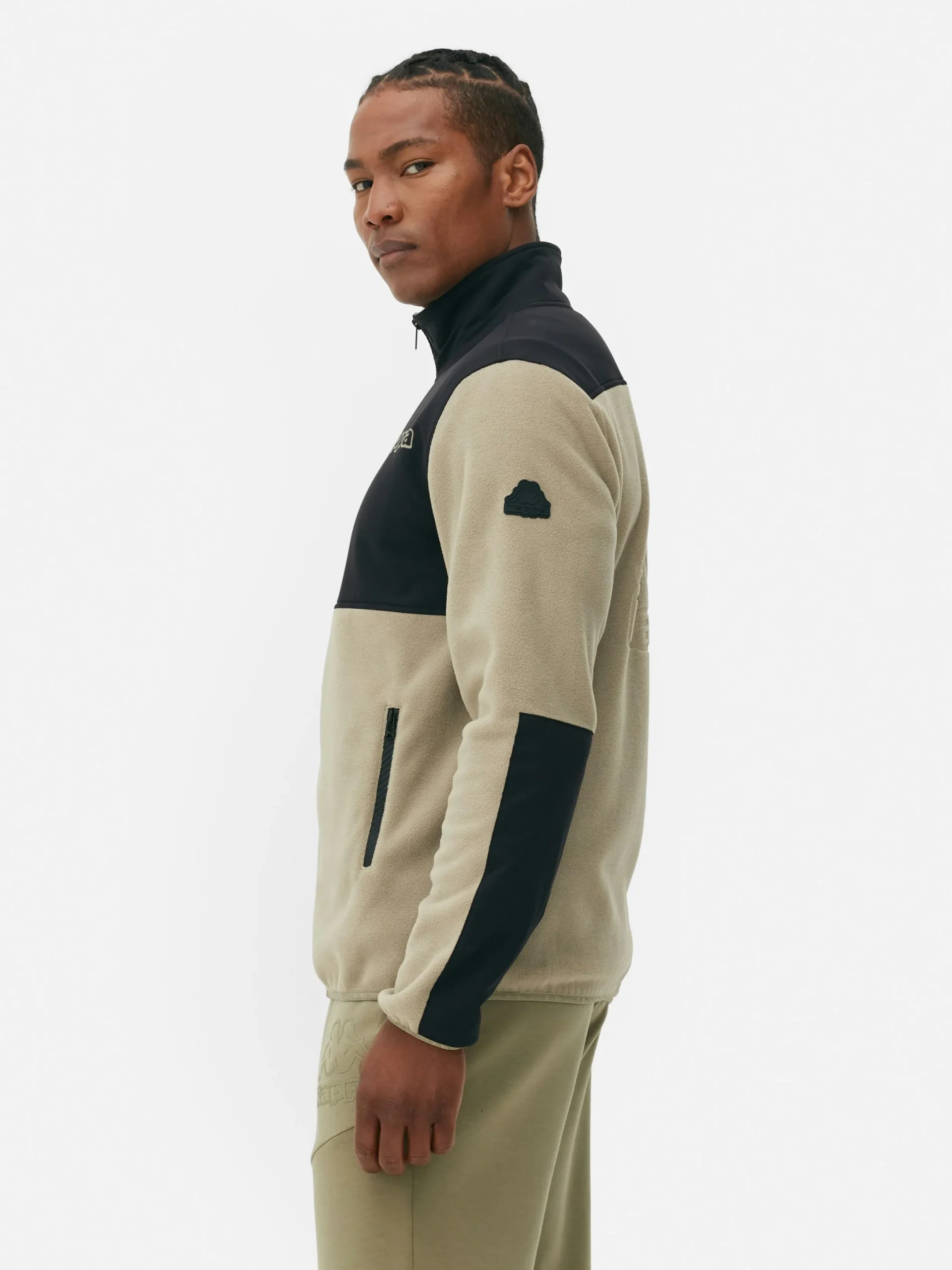 Jacken Und Mäntel|Sportbekleidung|Primark „Kappa X “ Fleece-Jacke Mit Reißverschluss Oliv