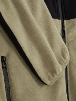 Jacken Und Mäntel|Sportbekleidung|Primark „Kappa X “ Fleece-Jacke Mit Reißverschluss Oliv