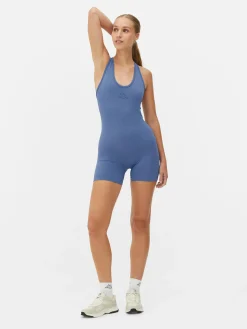 Fitnesskleidung Und Activewear|Primark „Kappa X “ Nahtloser Einteiler Blau