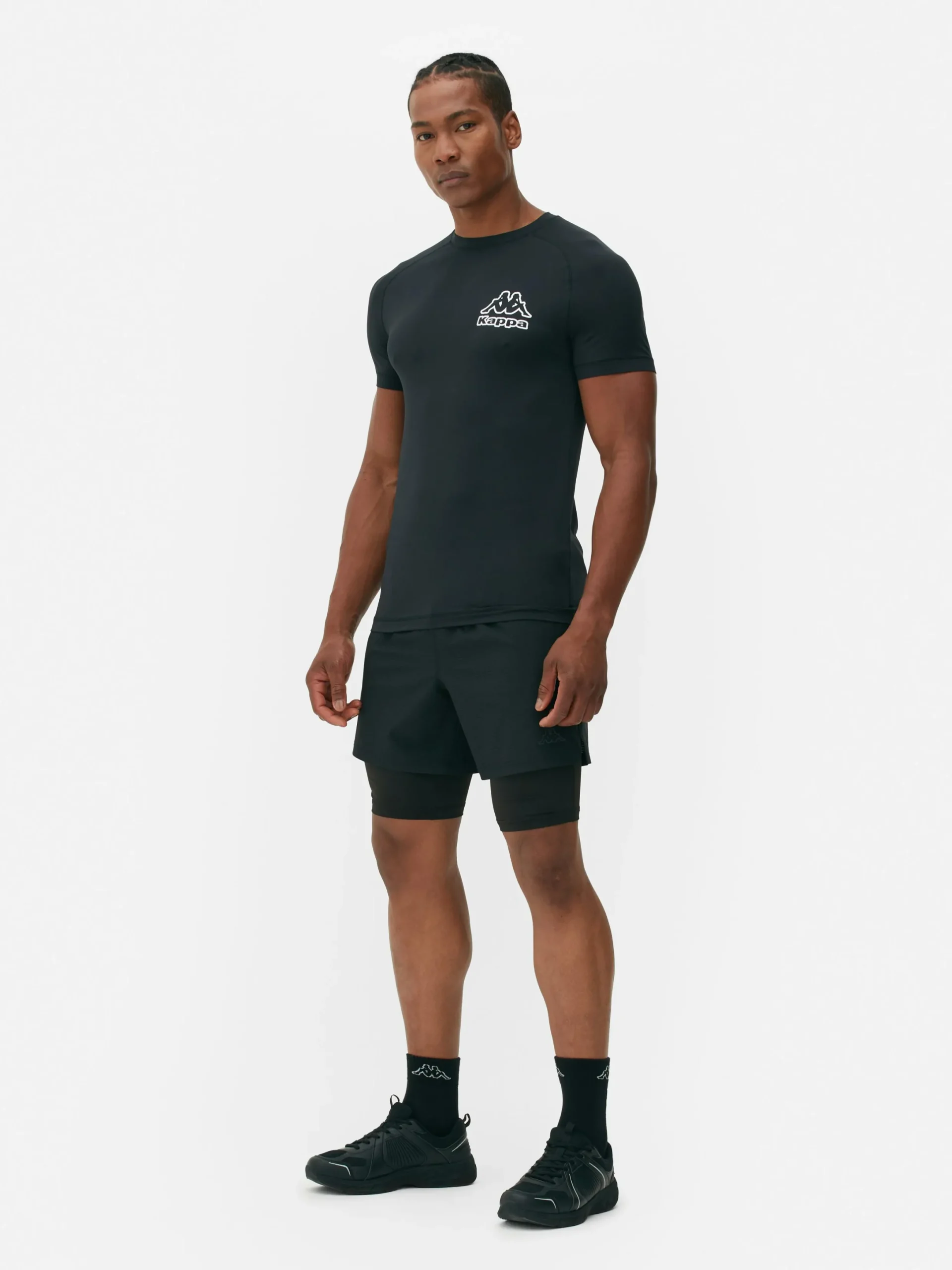 Sportbekleidung|Tops Und T-Shirts|Primark „Kappa X “ Performance-T-Shirt, 2er-Pack Schwarz
