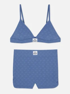 Dessous-Sets|Primark „Kappa X “ Set Aus Nahtlosem Bralette-BH Und Shorts Blau