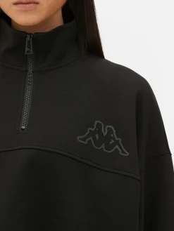 Fitnesskleidung Und Activewear|Primark „Kappa X “ Sweatshirt Mit Reißverschluss Schwarz