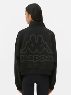 Fitnesskleidung Und Activewear|Primark „Kappa X “ Sweatshirt Mit Reißverschluss Schwarz
