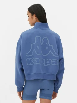 Fitnesskleidung Und Activewear|Primark „Kappa X “ Sweatshirt Mit Reißverschluss Blau