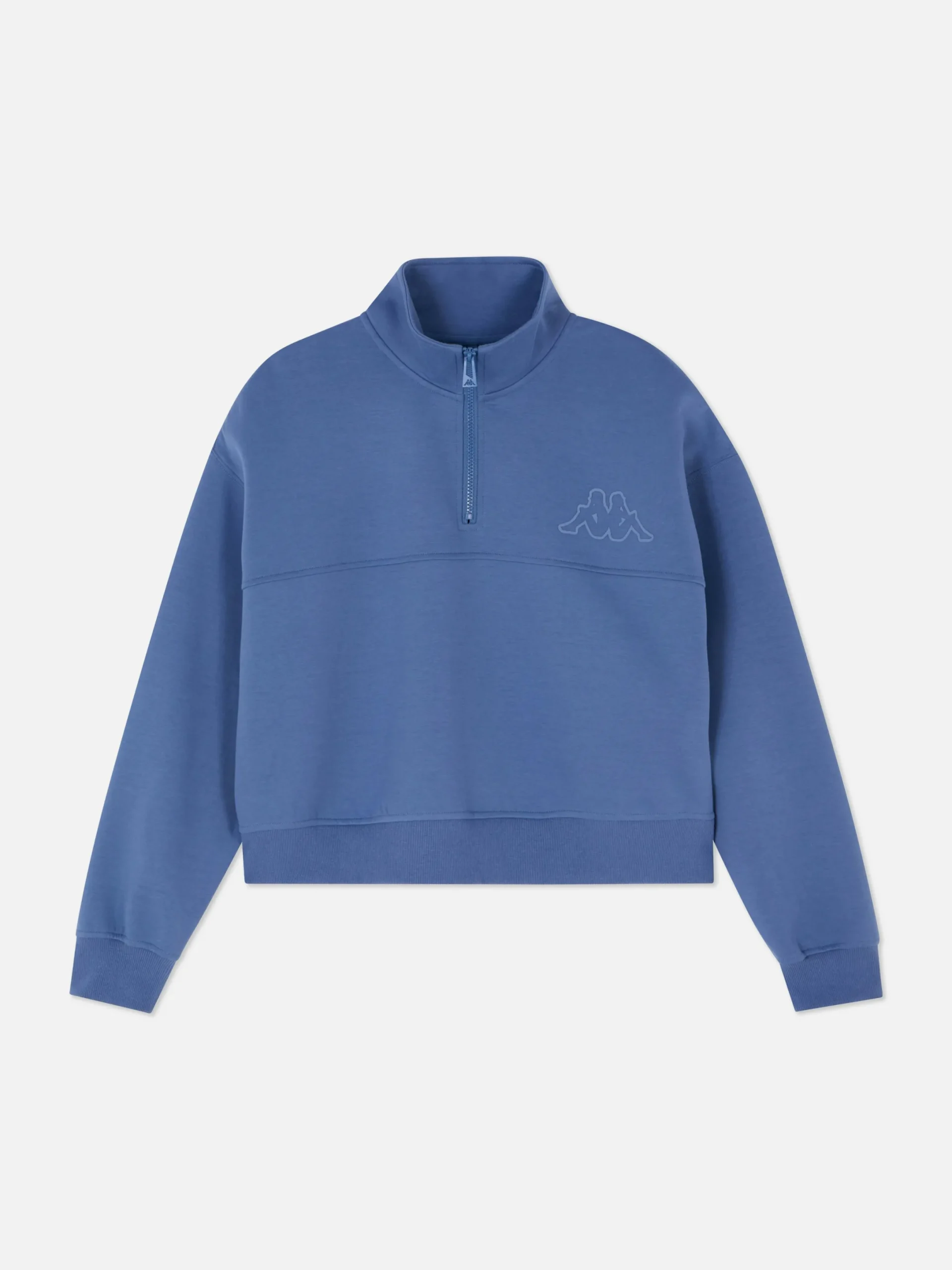 Fitnesskleidung Und Activewear|Primark „Kappa X “ Sweatshirt Mit Reißverschluss Blau