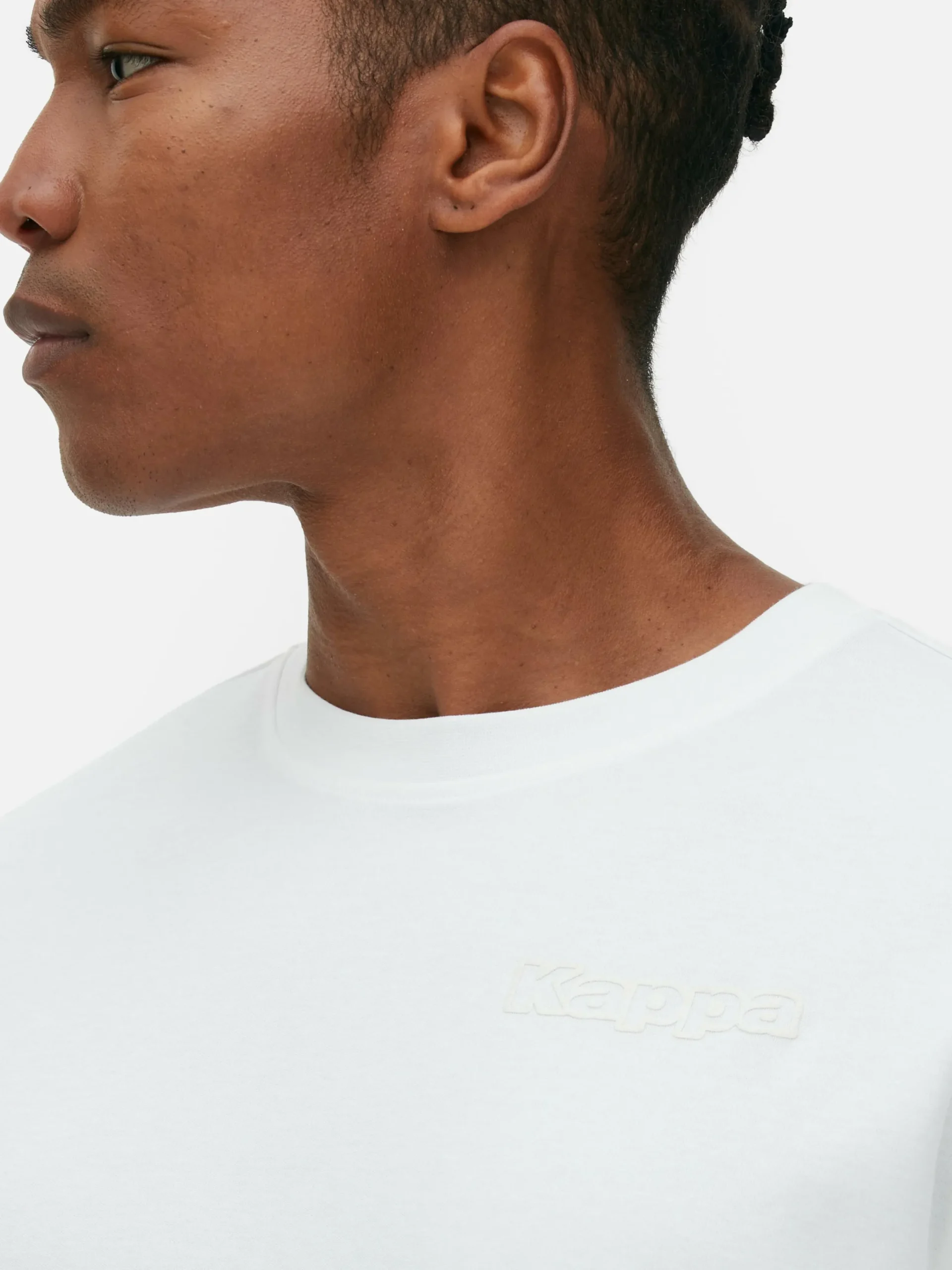 Sportbekleidung|Tops Und T-Shirts|Primark „Kappa X “ T-Shirt Weiß