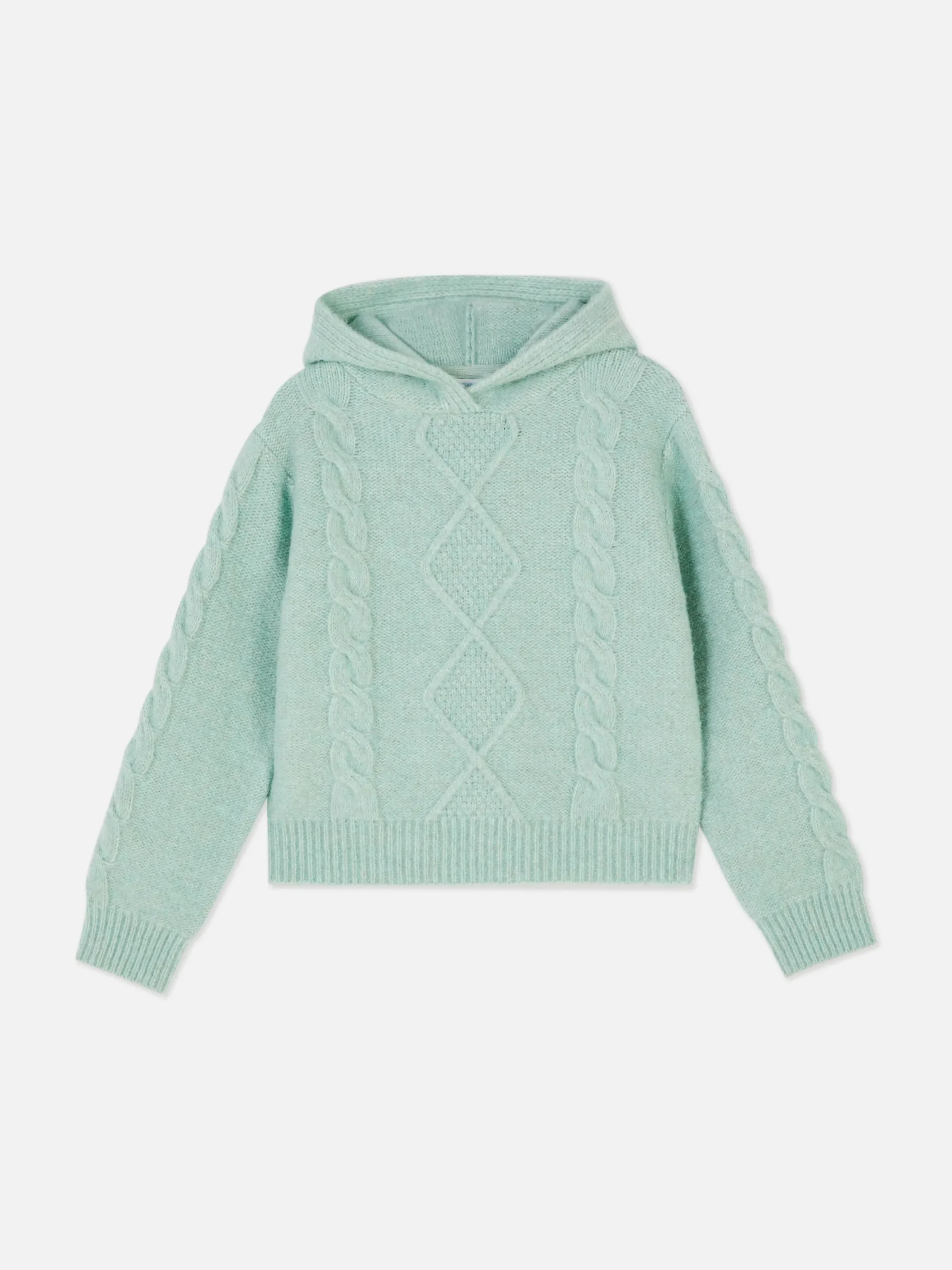 Pullover Und Cardigans|Primark Kapuzenpullover Mit Zopfstrickmuster Grün