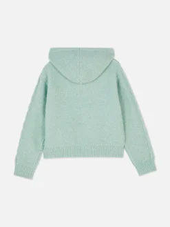 Pullover Und Cardigans|Primark Kapuzenpullover Mit Zopfstrickmuster Grün