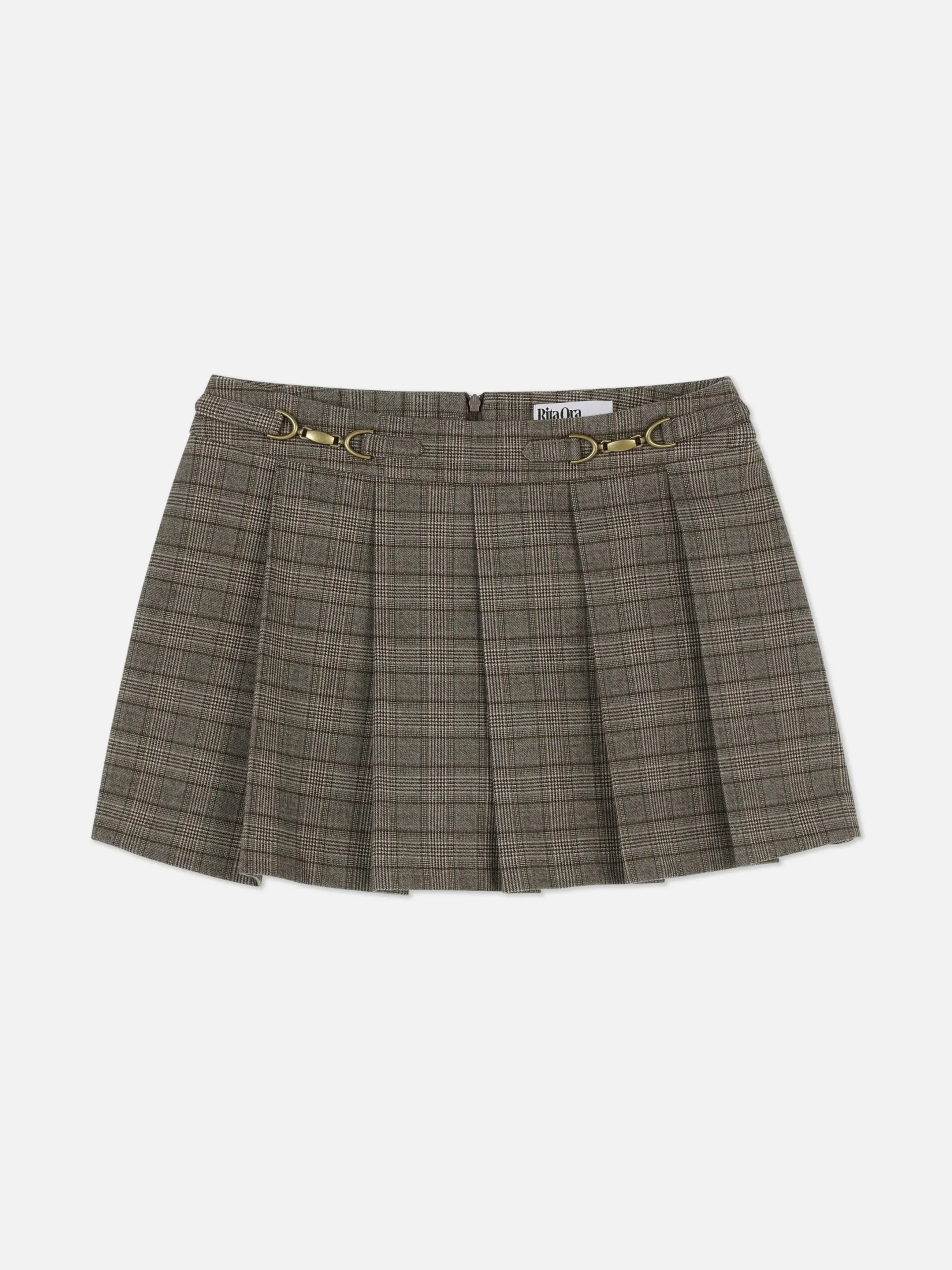 Shorts|Röcke|Primark Karierter „Rita Ora“ Mini-Skort Mit Trensendetails Multi
