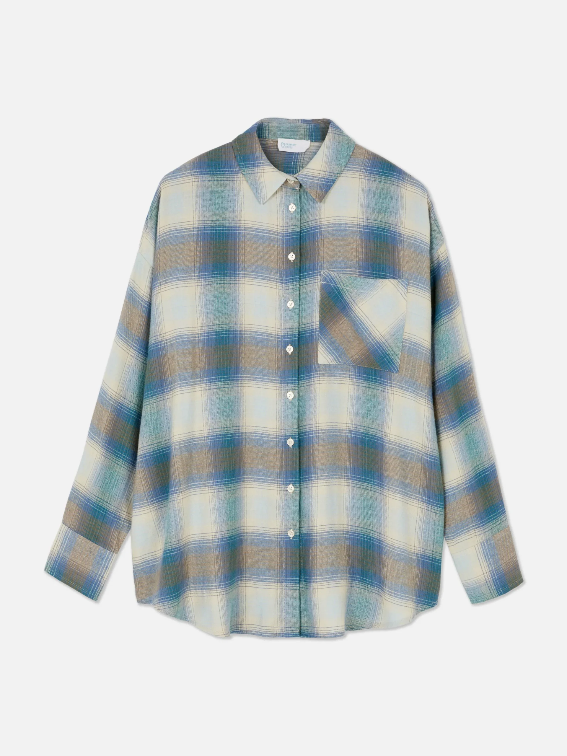 Blusen|Primark Kariertes Hemd In Boyfriend-Fit Blau