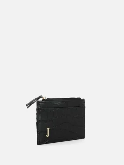 Taschen Und Portemonnaies|Primark Kartenetui In Kroko-Optik Mit Initiale Schwarz