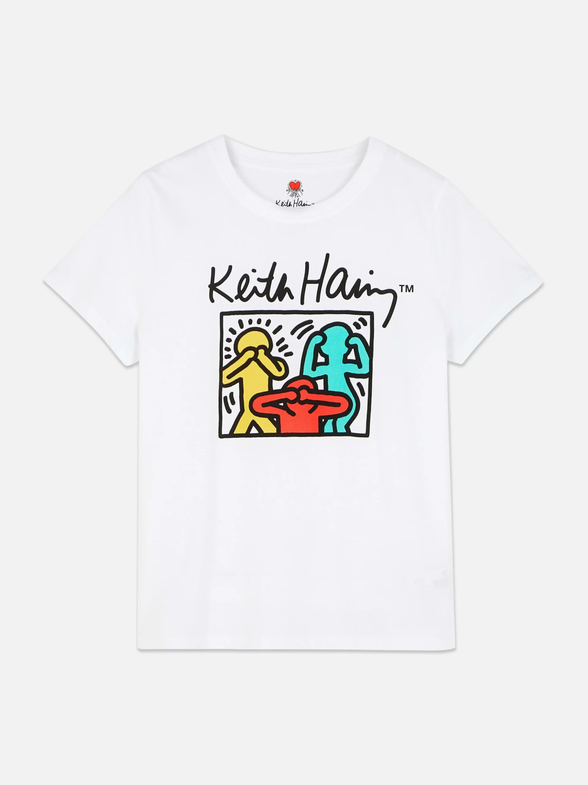 Tops Und T-Shirts|Primark „Keith Haring“ T-Shirt Mit Grafik Weiß