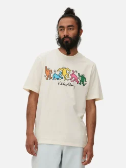Tops Und T-Shirts|Primark „Keith Haring“ T-Shirt Mit Untitled (Dance)-Print Ecrufarben