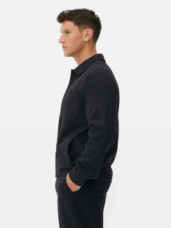 Jacken Und Mäntel|Primark „Kem“ Jacke Mit Nadelstreifen Und Knopfleiste Marineblau