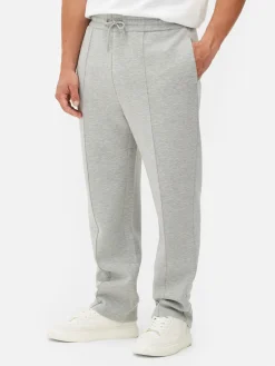 Jogginghosen|Primark „Kem“ Jogginghose Mit Geradem Bein Und Biesen Grau meliert