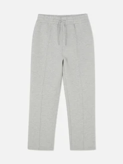 Jogginghosen|Primark „Kem“ Jogginghose Mit Geradem Bein Und Biesen Grau meliert