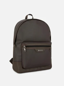 Taschen Und Portemonnaies|Primark „Kem“ Rucksack Mit Reißverschlusstasche Braun