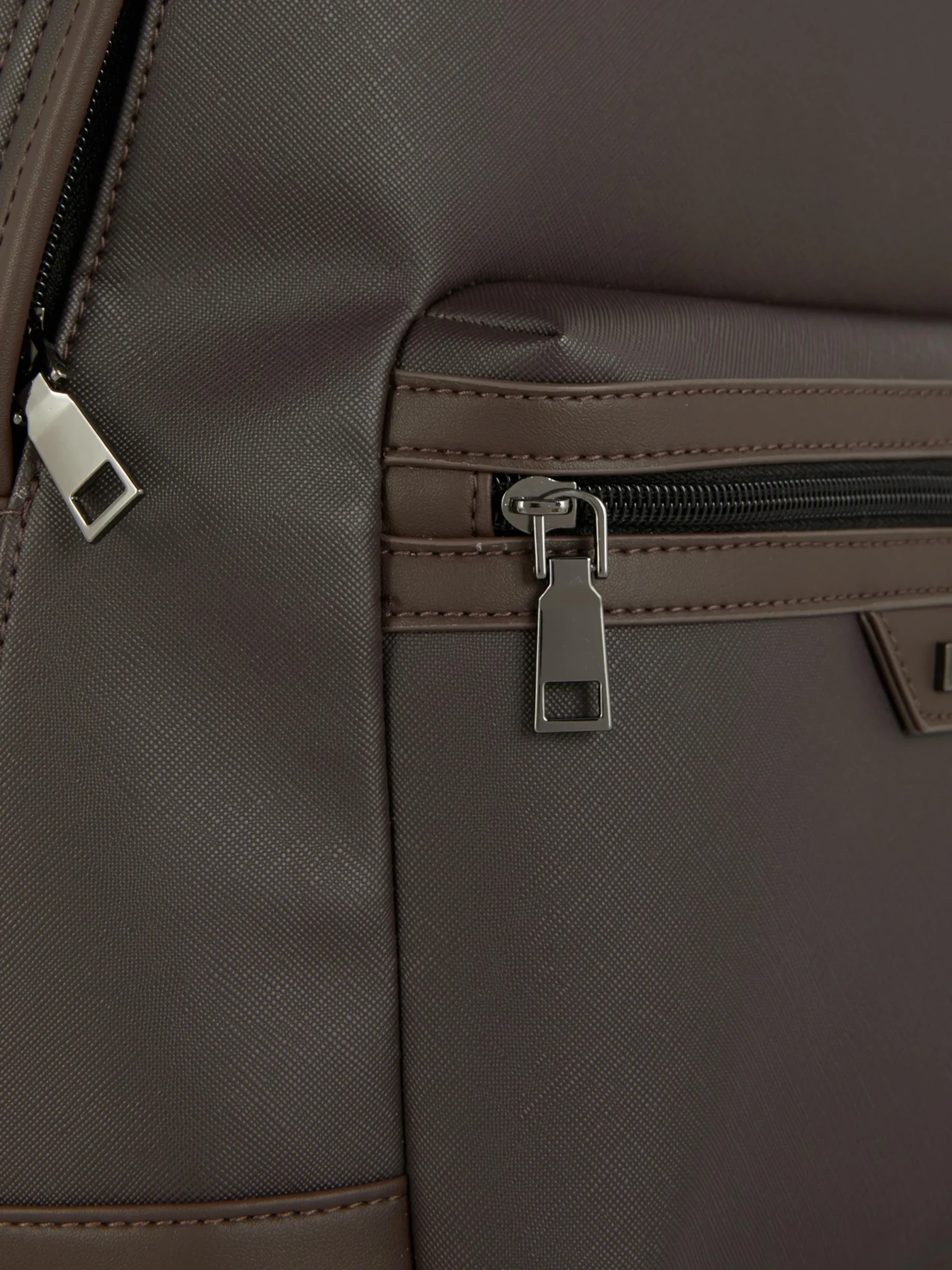 Taschen Und Portemonnaies|Primark „Kem“ Rucksack Mit Reißverschlusstasche Braun