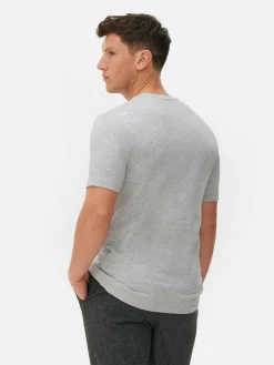 Tops Und T-Shirts|Primark „Kem“ T-Shirt Mit Rundhalsausschnitt Grau