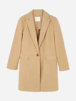 Jacken Und Mäntel|Primark Klassischer Einreihiger Mantel Kamelbraun