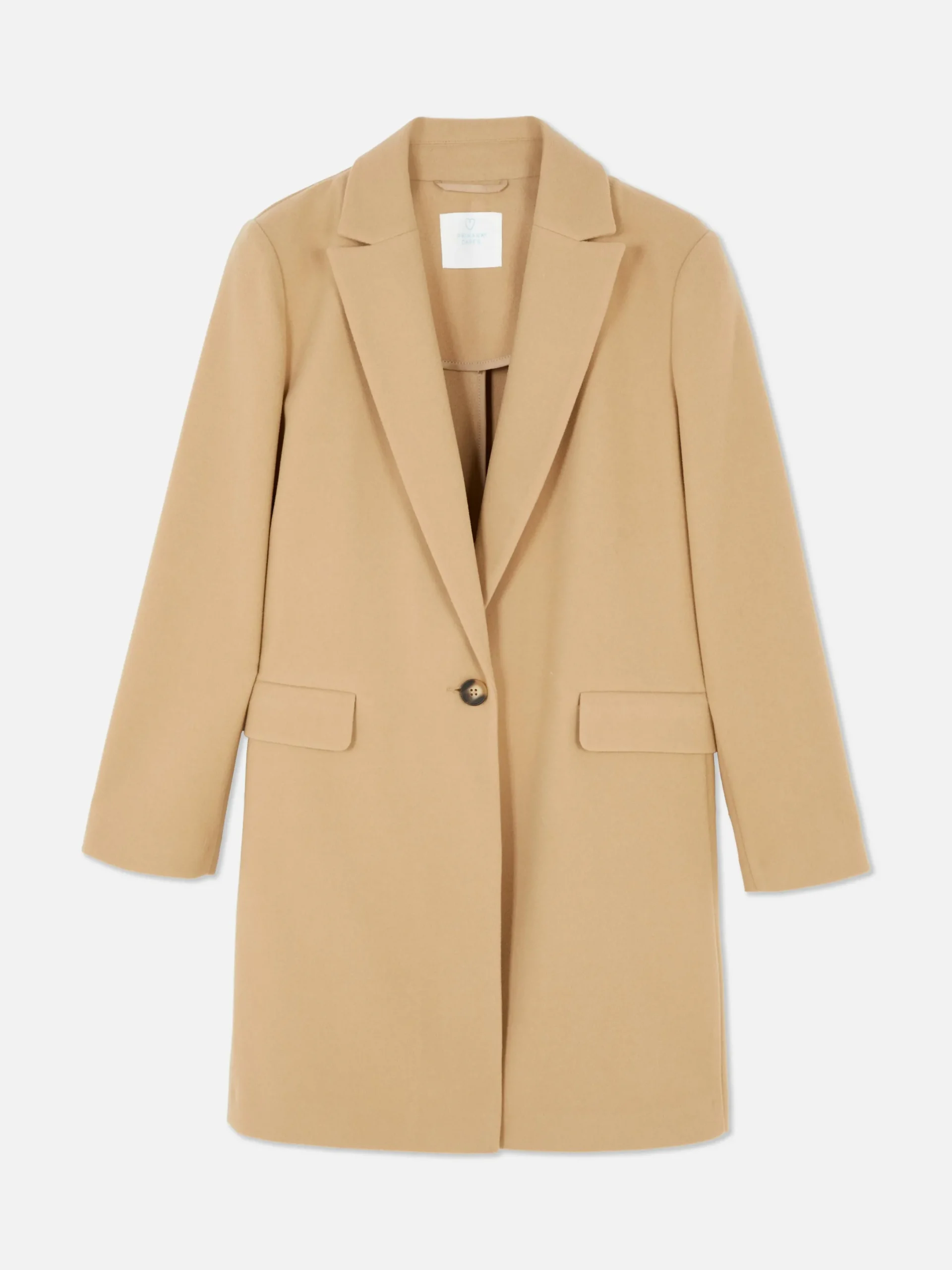 Jacken Und Mäntel|Primark Klassischer Einreihiger Mantel Kamelbraun