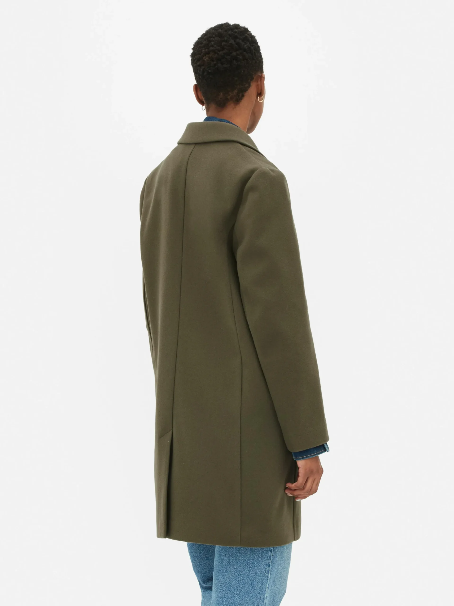 Jacken Und Mäntel|Primark Klassischer Einreihiger Mantel Khakifarben