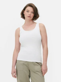 Tops Und T-Shirts|Primark Klassisches Baumwolltop Weiß