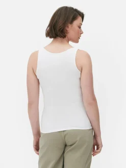 Tops Und T-Shirts|Primark Klassisches Baumwolltop Weiß