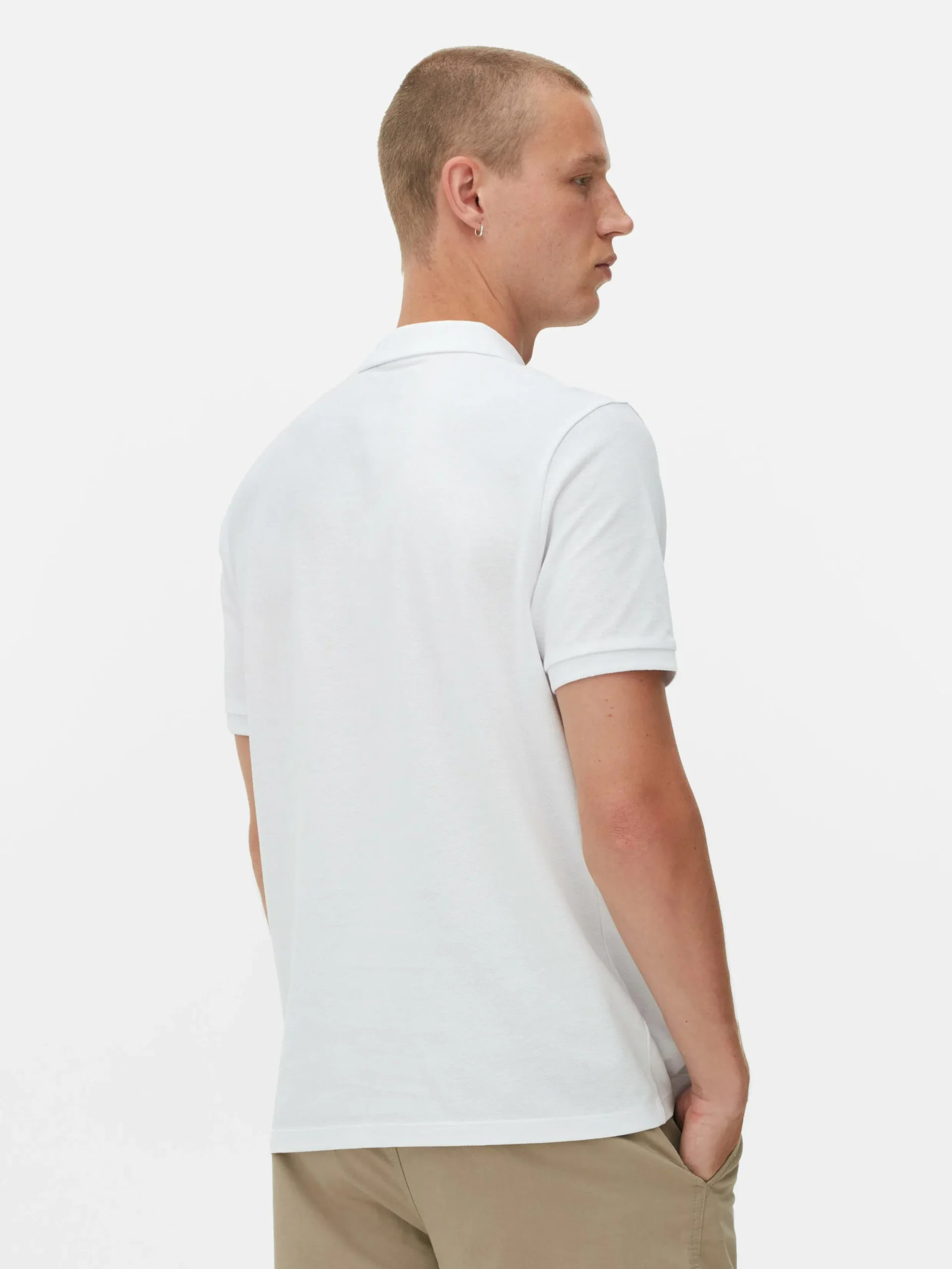 Tops Und T-Shirts|Primark Klassisches Piqué-Polohemd Weiß