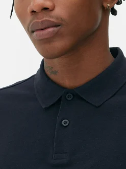 Tops Und T-Shirts|Primark Klassisches Piqué-Polohemd Marineblau