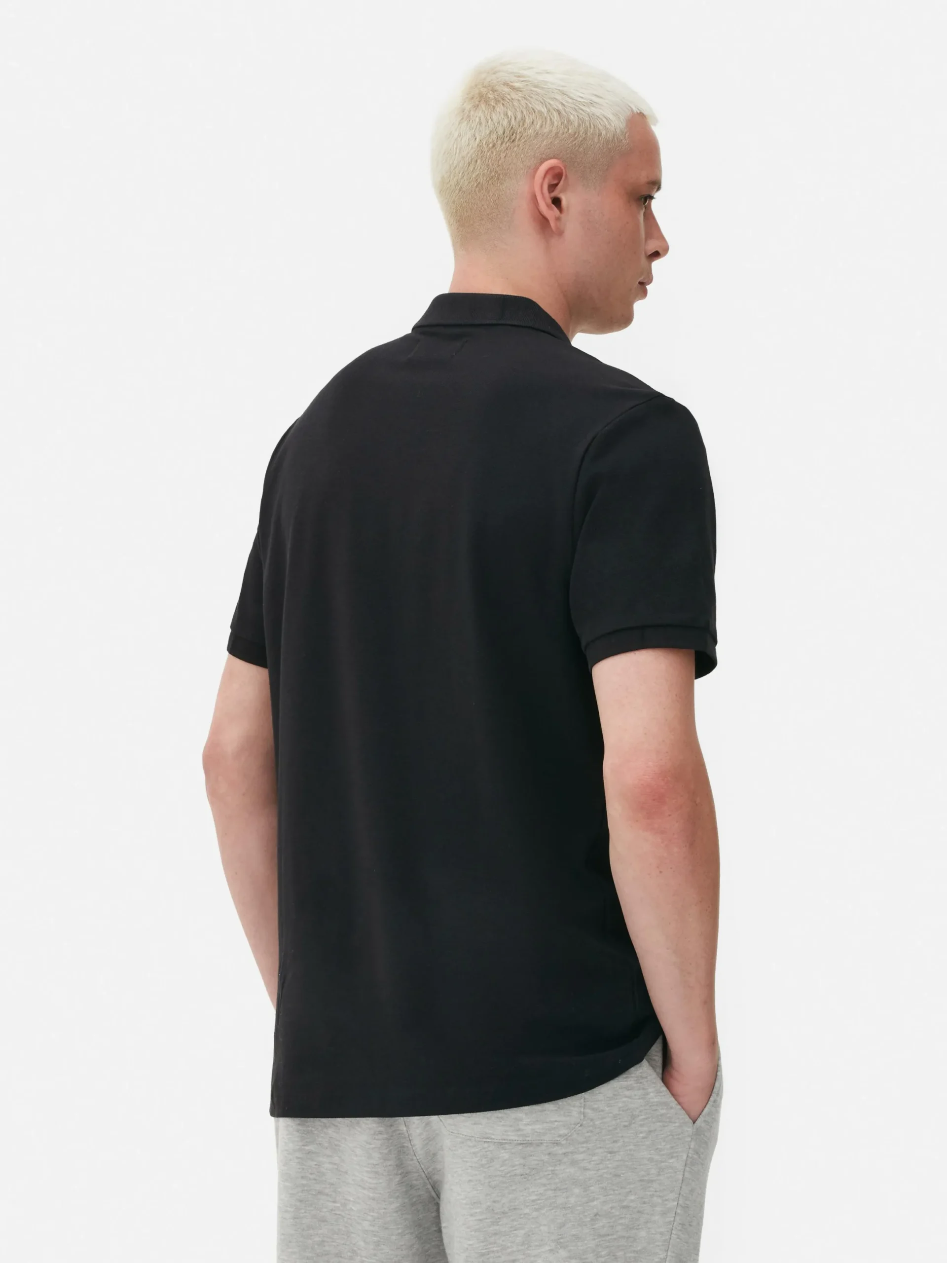 Tops Und T-Shirts|Primark Klassisches Piqué-Polohemd Schwarz