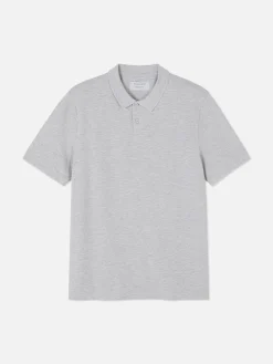 Tops Und T-Shirts|Primark Klassisches Piqué-Polohemd Grau meliert