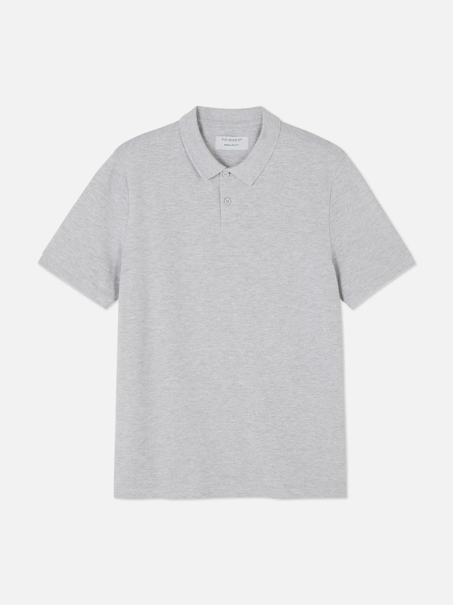 Tops Und T-Shirts|Primark Klassisches Piqué-Polohemd Grau meliert