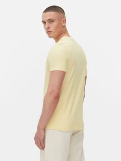 Tops Und T-Shirts|Primark Klassisches Stretch-T-Shirt Gelb