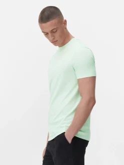 Tops Und T-Shirts|Primark Klassisches Stretch-T-Shirt Mintgrün
